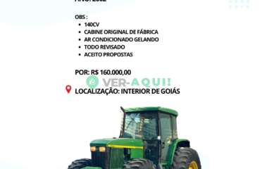 Trator, John Deere 7505 4×4